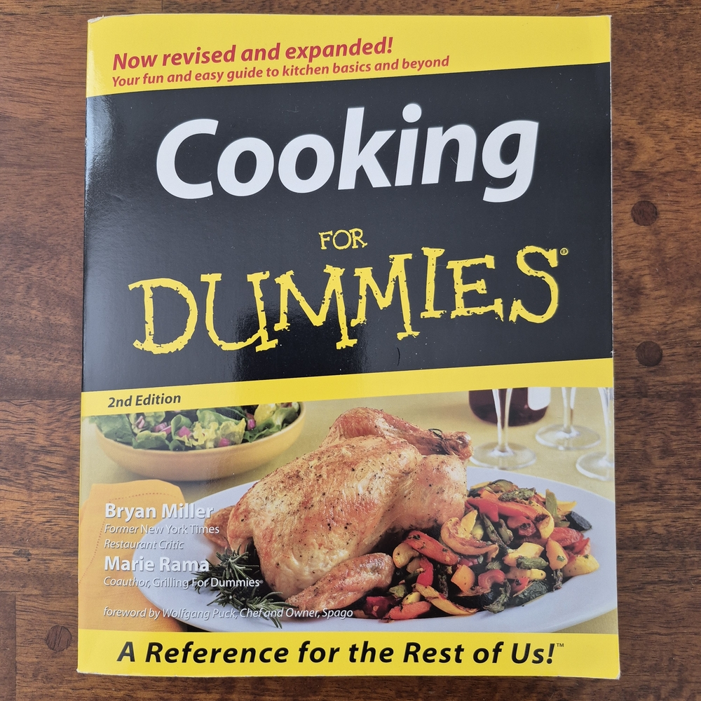Cooking For Dummies 2nd Edition Cookbook Paperback Like New!